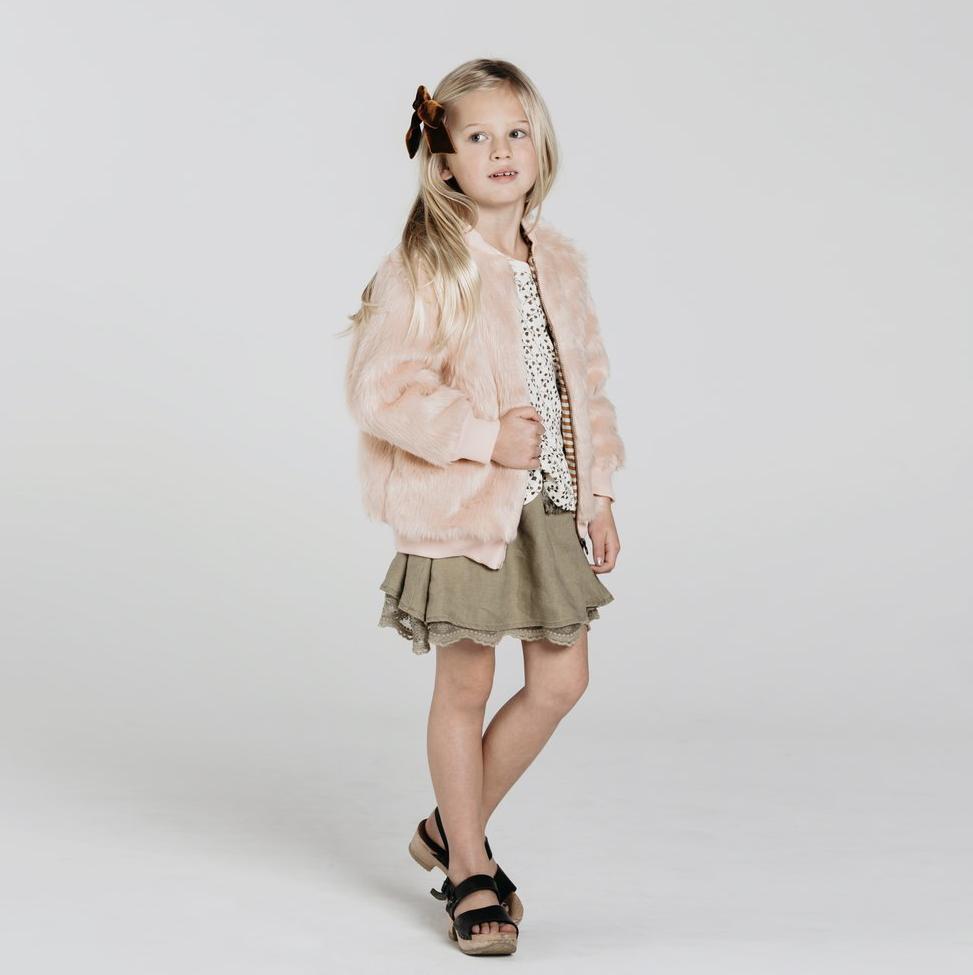 Girls fur outlet bomber