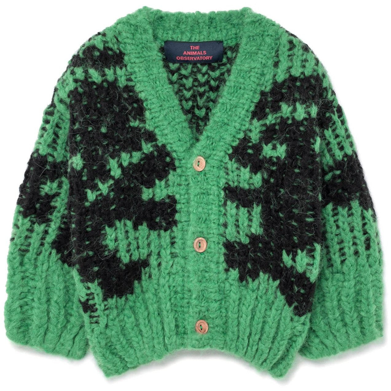 TAO - Green Arty Racoon Cardigan